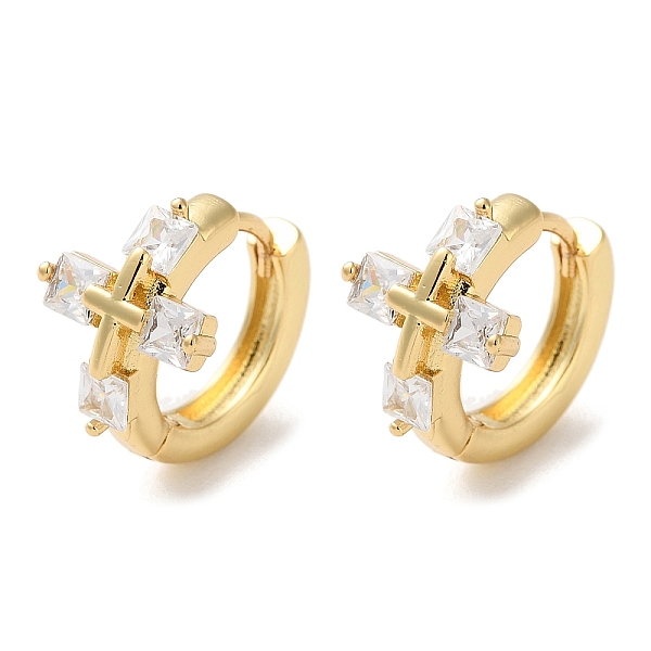 PandaHall Brass Pave Clear Cubic Zirconia Hoop Earrings, Cross, Real 16K Gold Plated, 14x10.5mm Cubic Zirconia Cross Clear
PandaHall Brass Pave Clear Cubic Zirconia Hoop Earrings, Cross, Real 16K Gold Plated, 14x10.5mm Cubic Zirconia Cross Clear