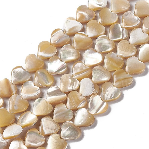 PandaHall Natural Trochid Shell/Trochus Shell Beads Strands, Heart, Goldenrod, 8.5~9.5x10x3~3.5mm, Hole: 0.5~0.6mm, about 44pcs/strand..., Gold
PandaHall Natural Trochid Shell/Trochus Shell Beads Strands, Heart, Goldenrod, 8.5~9.5x10x3~3.5mm, Hole: 0.5~0.6mm, about 44pcs/strand..., Gold