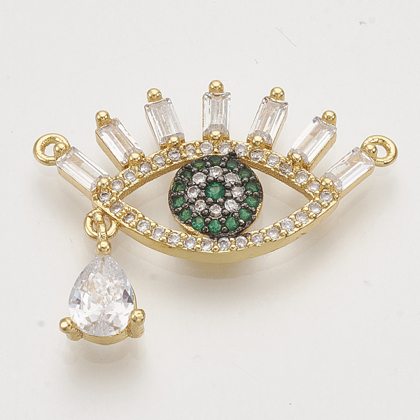 PandaHall Brass Cubic Zirconia Pendants, Eye with teardrop, Golden, Green, 21x28x3mm, Hole: 1.2mm Brass+Cubic Zirconia Eye Green
PandaHall Brass Cubic Zirconia Pendants, Eye with teardrop, Golden, Green, 21x28x3mm, Hole: 1.2mm Brass+Cubic Zirconia Eye Green
