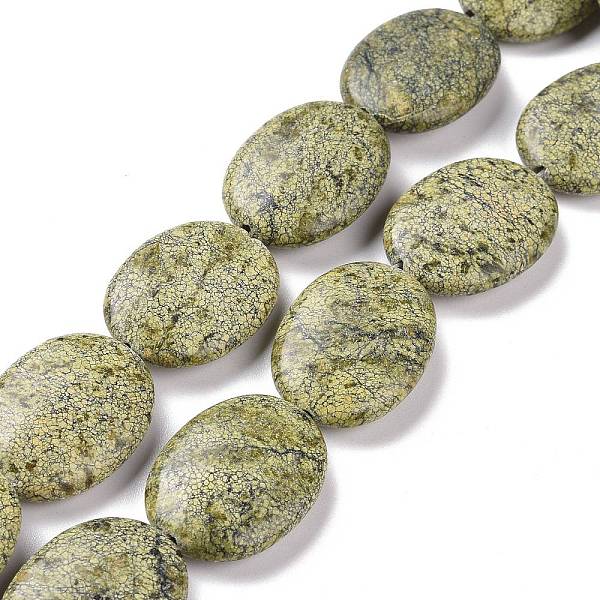 PandaHall Natural Serpentine/Green Lace Stone Beads Strands, Oval, 30x22x8mm, Hole: 1.2~1.5mm, about 13pcs/strand, 15.35''(39cm) Serpentine...
PandaHall Natural Serpentine/Green Lace Stone Beads Strands, Oval, 30x22x8mm, Hole: 1.2~1.5mm, about 13pcs/strand, 15.35''(39cm) Serpentine...