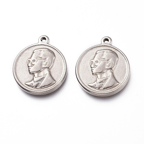 PandaHall 201 Stainless Steel Pendants, Flat Round with Human, Stainless Steel Color, 21x18x3mm, Hole: 1.6mm 201 Stainless Steel Flat Round
PandaHall 201 Stainless Steel Pendants, Flat Round with Human, Stainless Steel Color, 21x18x3mm, Hole: 1.6mm 201 Stainless Steel Flat Round
