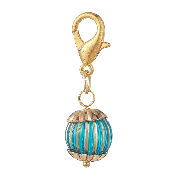 PandaHall Metal Enlaced Acrylic Round Pendant Decoration, with Zinc Alloy Lobster Claw Clasps, Dark Cyan, 38mm Acrylic Round
PandaHall Metal Enlaced Acrylic Round Pendant Decoration, with Zinc Alloy Lobster Claw Clasps, Dark Cyan, 38mm Acrylic Round