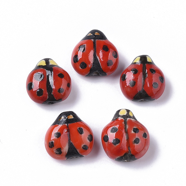 PandaHall Handmade Porcelain Beads, Famille Rose Style, Ladybug, Red, 15.5~17x15~16x9~10mm, Hole: 1.6~2mm Porcelain Insects Red
PandaHall Handmade Porcelain Beads, Famille Rose Style, Ladybug, Red, 15.5~17x15~16x9~10mm, Hole: 1.6~2mm Porcelain Insects Red
