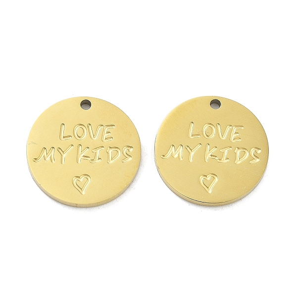 PandaHall Ion Plating(IP) 316L Surgical Stainless Steel Pendants, Flat Round with Word Love My Kids, Real 18K Gold Plated, 15x1.5mm, Hole...
PandaHall Ion Plating(IP) 316L Surgical Stainless Steel Pendants, Flat Round with Word Love My Kids, Real 18K Gold Plated, 15x1.5mm, Hole...
