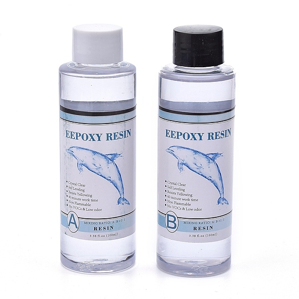 PandaHall Transparent Clear Crystal Epoxy AB Glue, Mixing Weight/Volume Ratio: A Glue: B Glue=1:1, For DIY Epoxy UV Resin Jewelry Making...
PandaHall Transparent Clear Crystal Epoxy AB Glue, Mixing Weight/Volume Ratio: A Glue: B Glue=1:1, For DIY Epoxy UV Resin Jewelry Making...