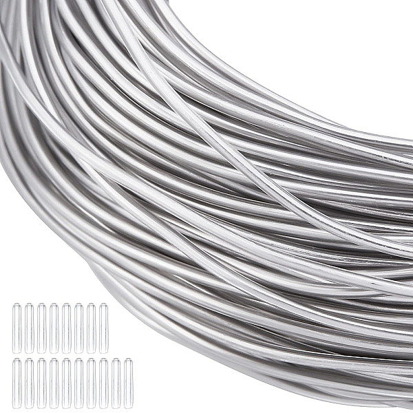 PandaHall BENECREAT 17 Gauge Silver Bendable Aluminum Craft Wire with 20 Caps, 131FT Transparent PVC Plastic Covered Aluminum Wire for..., Clear
PandaHall BENECREAT 17 Gauge Silver Bendable Aluminum Craft Wire with 20 Caps, 131FT Transparent PVC Plastic Covered Aluminum Wire for..., Clear