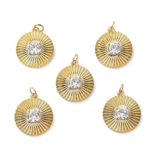PandaHall Brass Micro Pave Cubic Zirconia Pendants, Long-Lasting Plated, Cadmium Free & Lead Free, Flat Round, Real 18K Gold Plated..., Clear
PandaHall Brass Micro Pave Cubic Zirconia Pendants, Long-Lasting Plated, Cadmium Free & Lead Free, Flat Round, Real 18K Gold Plated..., Clear