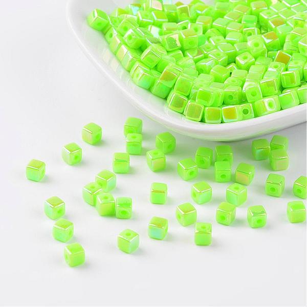 PandaHall Eco-Friendly Poly Styrene Acrylic Beads, AB color, Cube, Yellow Green, 4x4mm, Hole: 1mm, about 8000pcs/500g Acrylic Cube Green
PandaHall Eco-Friendly Poly Styrene Acrylic Beads, AB color, Cube, Yellow Green, 4x4mm, Hole: 1mm, about 8000pcs/500g Acrylic Cube Green