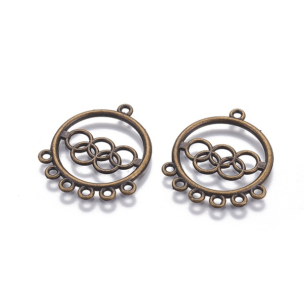 PandaHall Alloy Chandelier Components Links, Flat Round, Antique Bronze, 30.5x26x1.5mm, Hole: 1.6mm Alloy Flat Round
PandaHall Alloy Chandelier Components Links, Flat Round, Antique Bronze, 30.5x26x1.5mm, Hole: 1.6mm Alloy Flat Round