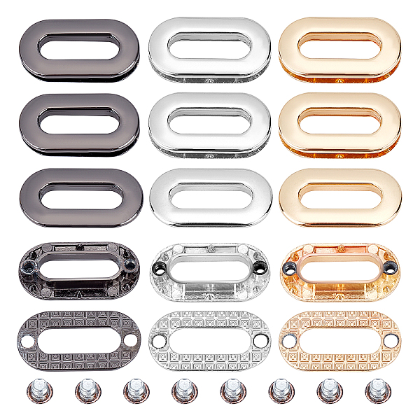 PandaHall GORGECRAFT 1 Box 12Pcs 3 Colors Screw-in Oval Eyelet Metal Screw Together Grommets Alloy Loop Snaps Bag Handle Connector Findings...
PandaHall GORGECRAFT 1 Box 12Pcs 3 Colors Screw-in Oval Eyelet Metal Screw Together Grommets Alloy Loop Snaps Bag Handle Connector Findings...