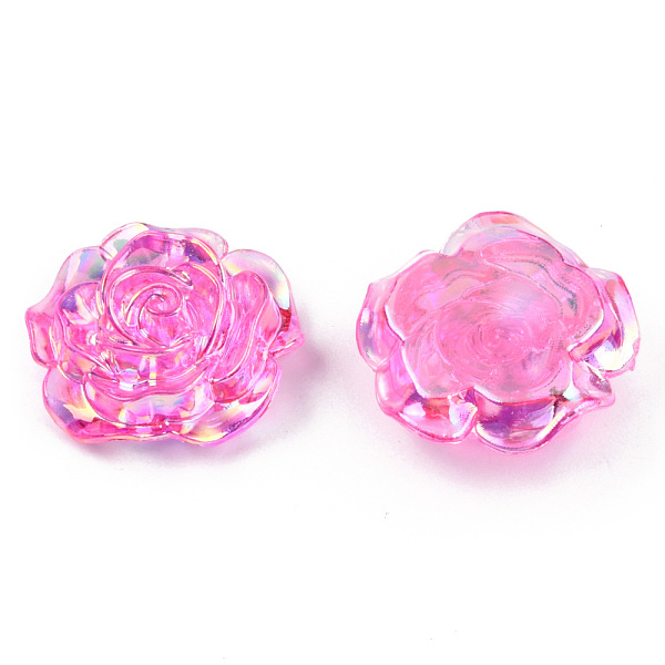 PandaHall Transparent ABS Plastic Cabochons, AB Color Plated, Rose, Hot Pink, 24x23.5x9mm ABS Plastic Flower
PandaHall Transparent ABS Plastic Cabochons, AB Color Plated, Rose, Hot Pink, 24x23.5x9mm ABS Plastic Flower
