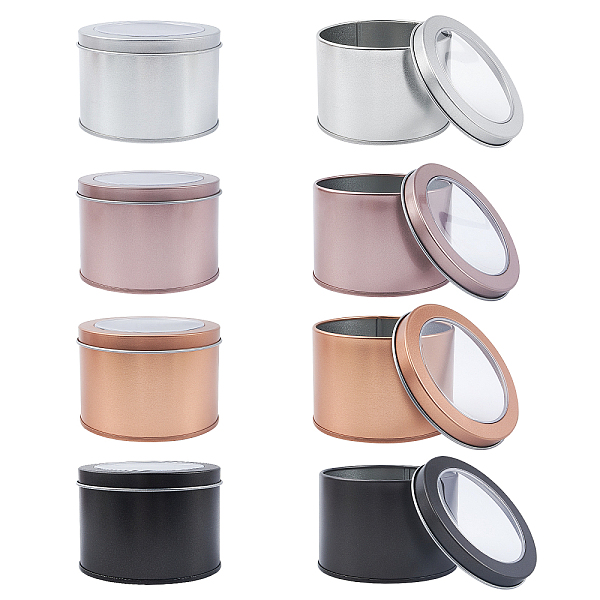 PandaHall Olycraft Iron Frosted Storage Jar, with PVC Clear Window, Cylinder Sealed Cans for Cupcake, Tea, Candles, Column, Mixed Color...
PandaHall Olycraft Iron Frosted Storage Jar, with PVC Clear Window, Cylinder Sealed Cans for Cupcake, Tea, Candles, Column, Mixed Color...