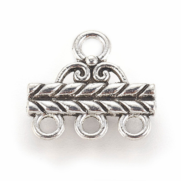 PandaHall Tibetan Style Alloy Chandelier Components Links, 3-Strand Reducer Connector, Rectangle, Antique Silver, 14x13.3x2mm, Hole: 2.1mm...
PandaHall Tibetan Style Alloy Chandelier Components Links, 3-Strand Reducer Connector, Rectangle, Antique Silver, 14x13.3x2mm, Hole: 2.1mm...