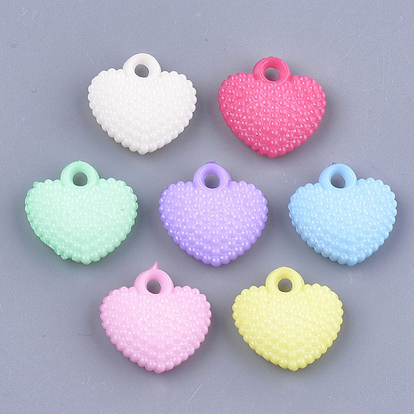PandaHall Opaque Solid Color Acrylic Pendants, Heart, Mixed Color, 18x18x5.5mm, Hole: 2.5mm, about 640pcs/500g Acrylic Heart Multicolor
PandaHall Opaque Solid Color Acrylic Pendants, Heart, Mixed Color, 18x18x5.5mm, Hole: 2.5mm, about 640pcs/500g Acrylic Heart Multicolor