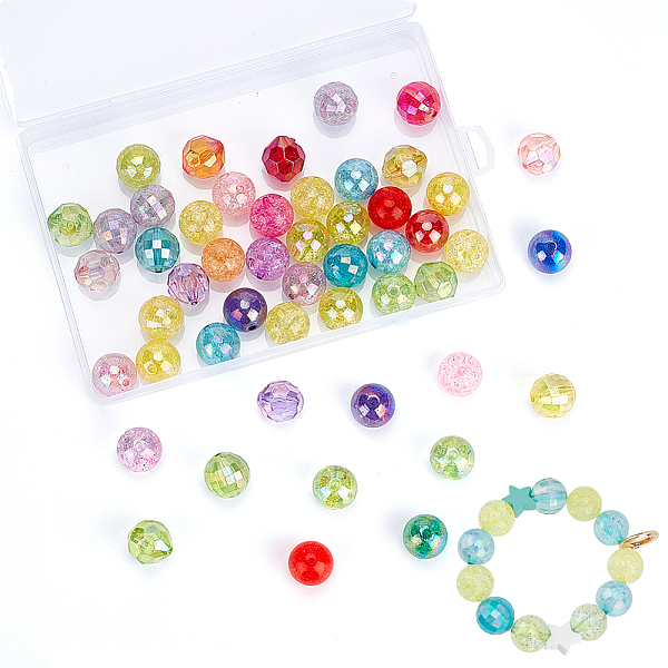 PandaHall PH 50pcs 20mm Acrylic Beads, 5 Style AB Color Loose Beads Lampwork Round Beads Frosted Crackle Beads Bubblegum Beads Faceted..., Multicolor
PandaHall PH 50pcs 20mm Acrylic Beads, 5 Style AB Color Loose Beads Lampwork Round Beads Frosted Crackle Beads Bubblegum Beads Faceted..., Multicolor