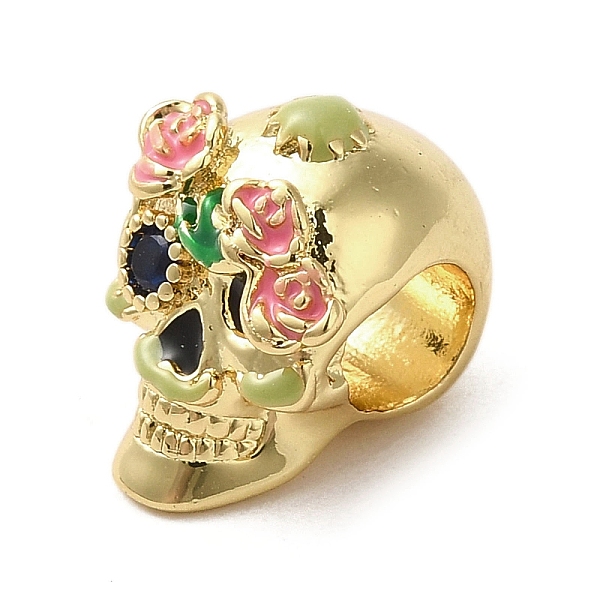 PandaHall Brass Rhinestone European Beads, with Enamel, Large Hole Beads, Skull, For Halloween, Golden, 12x9.5x9.5mm, Hole: 4mm...
PandaHall Brass Rhinestone European Beads, with Enamel, Large Hole Beads, Skull, For Halloween, Golden, 12x9.5x9.5mm, Hole: 4mm...