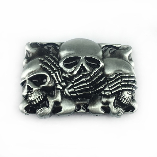 PandaHall Alloy Smooth Buckles, Belt Fastener for Men, Rectangle with Skull Pattern, Antique Silver, 83x65mm Alloy Rectangle
PandaHall Alloy Smooth Buckles, Belt Fastener for Men, Rectangle with Skull Pattern, Antique Silver, 83x65mm Alloy Rectangle
