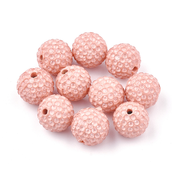 PandaHall Handmade Polymer Clay Rhinestone Beads, Round, Light Salmon, 10mm, Hole: 1.6mm Polymer Clay+Glass Rhinestone Round Red
PandaHall Handmade Polymer Clay Rhinestone Beads, Round, Light Salmon, 10mm, Hole: 1.6mm Polymer Clay+Glass Rhinestone Round Red