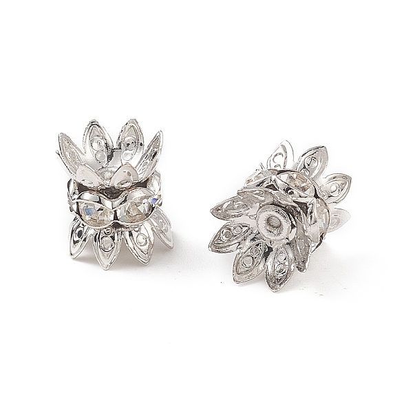 PandaHall Brass Rhinestone Bead Caps, Cap Spacer, Gray, Platinum, 8x9mm, Hole: 0.8mm Brass+Rhinestone Gray
PandaHall Brass Rhinestone Bead Caps, Cap Spacer, Gray, Platinum, 8x9mm, Hole: 0.8mm Brass+Rhinestone Gray