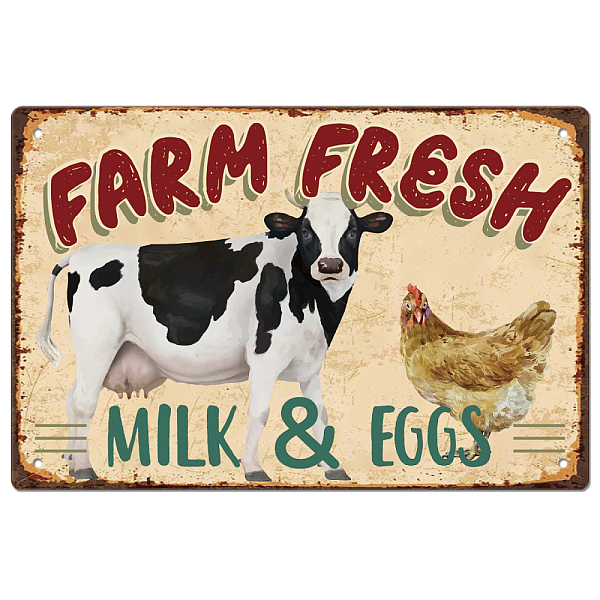 PandaHall SUPERDANT Farm Fresh Tin Sign Cow Chicken Vintage Metal Tin Signs Funny Wall Art Painting Iron Decor for Dining Room Farmhouse...
PandaHall SUPERDANT Farm Fresh Tin Sign Cow Chicken Vintage Metal Tin Signs Funny Wall Art Painting Iron Decor for Dining Room Farmhouse...