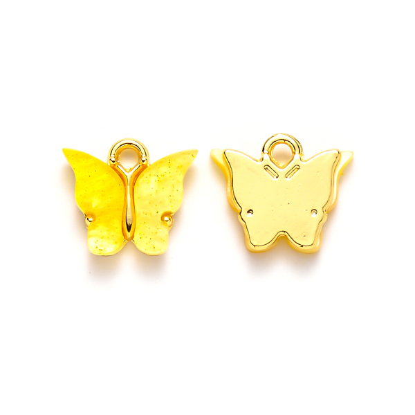 PandaHall Alloy Pendants, with Resin and Glitter Powder, Cadmium Free & Lead Free, Butterfly, Golden, Gold, 13x13~15x3.5mm, Hole: 2mm...
PandaHall Alloy Pendants, with Resin and Glitter Powder, Cadmium Free & Lead Free, Butterfly, Golden, Gold, 13x13~15x3.5mm, Hole: 2mm...
