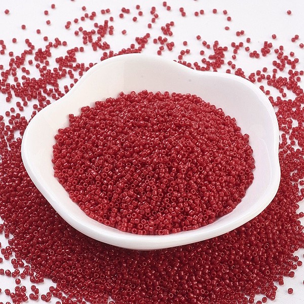 PandaHall MGB Matsuno Glass Beads, Japanese Seed Beads, 15/0 Opaque Glass Round Hole Rocailles Seed Beads, Dark Red, 1.5x1mm, Hole: 0.5mm...
PandaHall MGB Matsuno Glass Beads, Japanese Seed Beads, 15/0 Opaque Glass Round Hole Rocailles Seed Beads, Dark Red, 1.5x1mm, Hole: 0.5mm...