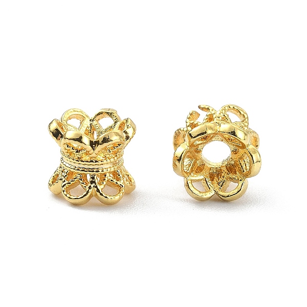PandaHall 6-Petal Brass Double Sided Bead Caps, Real 18K Gold Plated, 6.5x6mm, Hole: 2mm Brass
PandaHall 6-Petal Brass Double Sided Bead Caps, Real 18K Gold Plated, 6.5x6mm, Hole: 2mm Brass