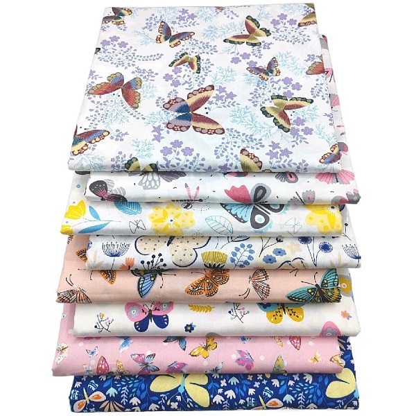 PandaHall Cotton Fabric, for Patchwork, Sewing Tissue to Patchwork, Square with Butterfly Pattern, Mixed Color, 25x25cm, 8pcs/set Cotton..., Multicolor
PandaHall Cotton Fabric, for Patchwork, Sewing Tissue to Patchwork, Square with Butterfly Pattern, Mixed Color, 25x25cm, 8pcs/set Cotton..., Multicolor