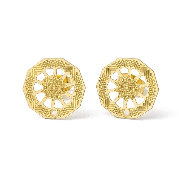 PandaHall 304 Stainless Steel Stud Earrings Finding, Hollow Polygon, with Horizontal Loop, Golden, 13x13mm, Hole: 1mm, Pin: 0.85mm 304...
PandaHall 304 Stainless Steel Stud Earrings Finding, Hollow Polygon, with Horizontal Loop, Golden, 13x13mm, Hole: 1mm, Pin: 0.85mm 304...