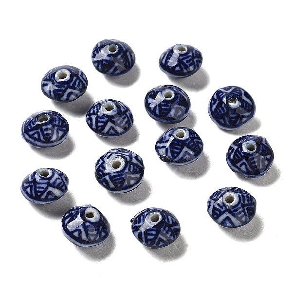 PandaHall Handmade Porcelain Beads, Blue and White Porcelain, Rondelle, Midnight Blue, 13x9.5mm, Hole: 1.6mm Porcelain Rondelle
PandaHall Handmade Porcelain Beads, Blue and White Porcelain, Rondelle, Midnight Blue, 13x9.5mm, Hole: 1.6mm Porcelain Rondelle