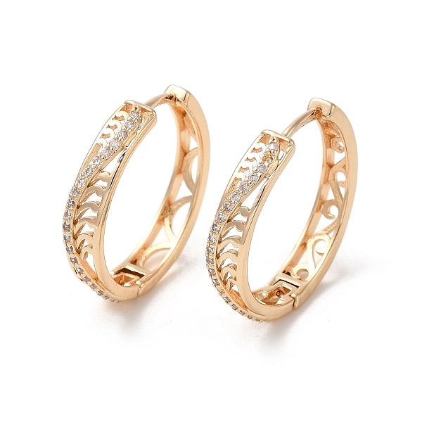 PandaHall Brass Micro Pave Cubic Zirconia Hoop Earrings for Women, Hollow Arch, Light Gold, 26x5mm Brass Arch Clear
PandaHall Brass Micro Pave Cubic Zirconia Hoop Earrings for Women, Hollow Arch, Light Gold, 26x5mm Brass Arch Clear