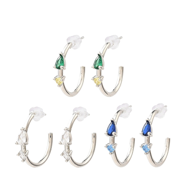 PandaHall Platinum Brass Ring Stud Earrings, Half Hoop Earrings with Clear Cubic Zirconia, Long-Lasting Plated, Lead Free & Cadmium Free..., Multicolor
PandaHall Platinum Brass Ring Stud Earrings, Half Hoop Earrings with Clear Cubic Zirconia, Long-Lasting Plated, Lead Free & Cadmium Free..., Multicolor