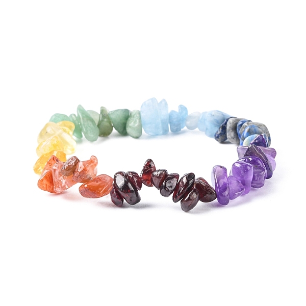 PandaHall Chakra Gemstone Stretch Bracelets, with Crystal Threads, 2-1/8 inch(5.5cm) Mixed Stone
PandaHall Chakra Gemstone Stretch Bracelets, with Crystal Threads, 2-1/8 inch(5.5cm) Mixed Stone