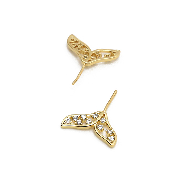 PandaHall Brass Micro Pave Clear Cubic Zirconia Fishtail Head Pins, for Baroque Pearl Making, Golden, 20x16mm Brass
PandaHall Brass Micro Pave Clear Cubic Zirconia Fishtail Head Pins, for Baroque Pearl Making, Golden, 20x16mm Brass