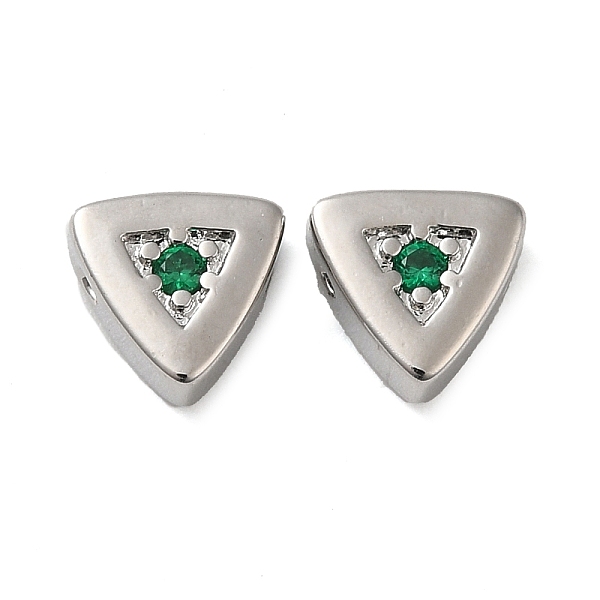 PandaHall Real Platinum Plated Brass Micro Pave Cubic Zirconia Bead, Triangle, Dark Green, 7.5x8x3.5mm, Hole: 1mm Brass+Cubic Zirconia...
PandaHall Real Platinum Plated Brass Micro Pave Cubic Zirconia Bead, Triangle, Dark Green, 7.5x8x3.5mm, Hole: 1mm Brass+Cubic Zirconia...