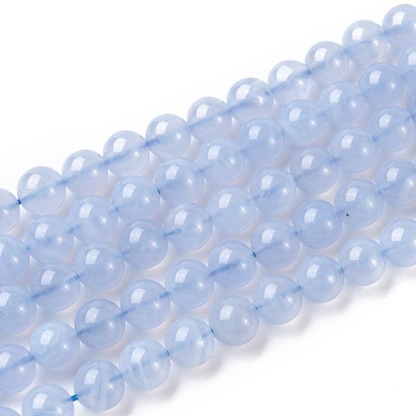 PandaHall Grade AA Natural Blue Lace Agate Beads Strands, Round, Light Blue, 8mm, Hole: 1mm, about 49pcs/strand, 15.3 inch Blue Lace Agate...
PandaHall Grade AA Natural Blue Lace Agate Beads Strands, Round, Light Blue, 8mm, Hole: 1mm, about 49pcs/strand, 15.3 inch Blue Lace Agate...