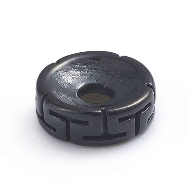 PandaHall Retro Ion Plating(IP) 304 Stainless Steel Spacer Beads, Flat Round with T Pattern, Gunmetal, 8x2.8mm, Hole: 2.2mm 304 Stainless...
PandaHall Retro Ion Plating(IP) 304 Stainless Steel Spacer Beads, Flat Round with T Pattern, Gunmetal, 8x2.8mm, Hole: 2.2mm 304 Stainless...
