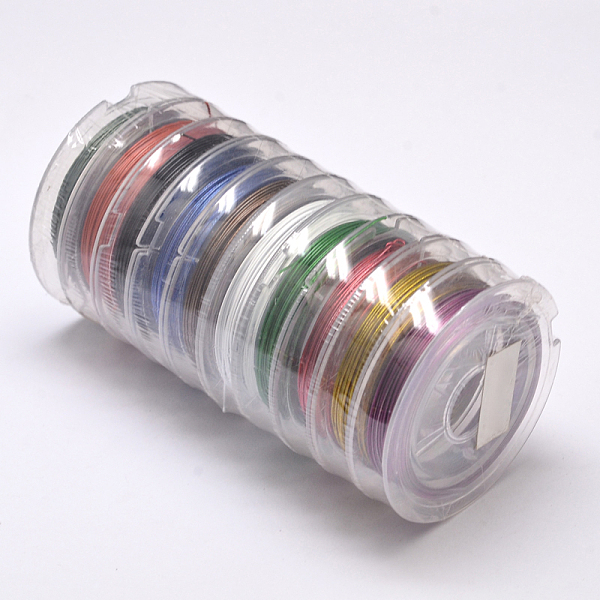 PandaHall Tail Wire, Nylon-coated Stainless Steel, Mixed Color, 0.38mm, about 32.8 Feet(10m)/roll Stainless Steel Round
PandaHall Tail Wire, Nylon-coated Stainless Steel, Mixed Color, 0.38mm, about 32.8 Feet(10m)/roll Stainless Steel Round