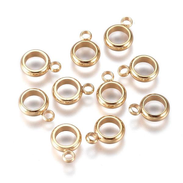 PandaHall 304 Stainless Steel Tube Bails, Loop Bails, Ring, Real 24k Gold Plated, 8.5x6x2.5mm, Hole: 2mm, Inner Diameter: 4mm 304 Stainless...
PandaHall 304 Stainless Steel Tube Bails, Loop Bails, Ring, Real 24k Gold Plated, 8.5x6x2.5mm, Hole: 2mm, Inner Diameter: 4mm 304 Stainless...