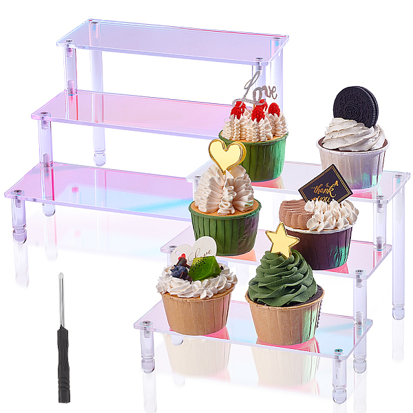 PandaHall FINGERINSPIRE 2 Sets Acrylic Display Risers 3 Tier Iridescent Display Risers with Screwdriver Colorful Tiered Display Stand Risers...
PandaHall FINGERINSPIRE 2 Sets Acrylic Display Risers 3 Tier Iridescent Display Risers with Screwdriver Colorful Tiered Display Stand Risers...