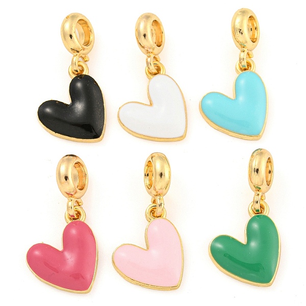 PandaHall Rack Plating Alloy Enamel Heart European Dangle Charms, Large Hole Pendants, Golden, Cadmium Free & Nickel Free & Lead Free, Mixed..., Multicolor
PandaHall Rack Plating Alloy Enamel Heart European Dangle Charms, Large Hole Pendants, Golden, Cadmium Free & Nickel Free & Lead Free, Mixed..., Multicolor
