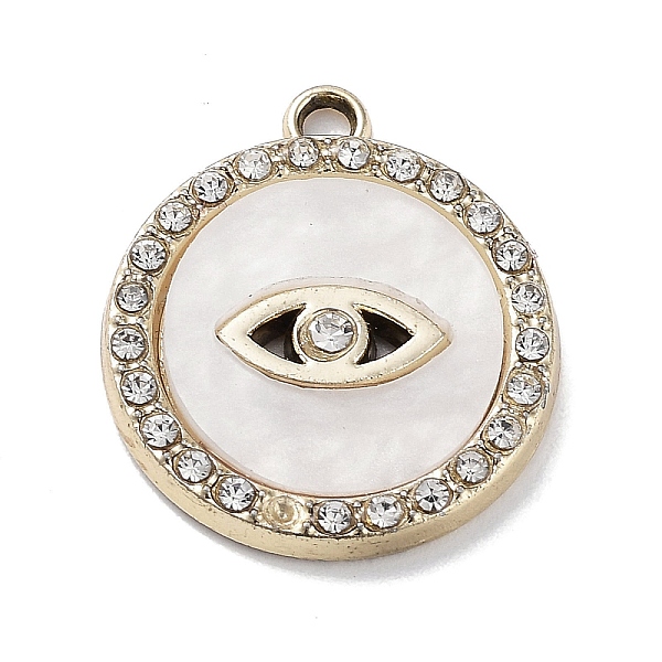 PandaHall Alloy Pendants, with Shell and Rhinestone, Cadmium Free & Lead Free, Flat Round, 20.5x18x2.5mm, Hole: 1.6mm Alloy+Rhinestone Flat..., White
PandaHall Alloy Pendants, with Shell and Rhinestone, Cadmium Free & Lead Free, Flat Round, 20.5x18x2.5mm, Hole: 1.6mm Alloy+Rhinestone Flat..., White