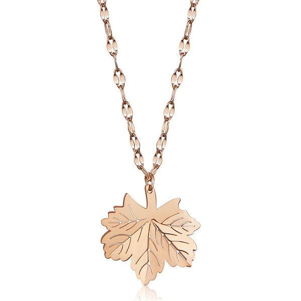 PandaHall SHEGRACE Titanium Steel Pendant Necklaces, with Cable Chains and Lobster Claw Clasps, Leaf, Rose Gold, 15.75 inch(40cm) Titanium...
PandaHall SHEGRACE Titanium Steel Pendant Necklaces, with Cable Chains and Lobster Claw Clasps, Leaf, Rose Gold, 15.75 inch(40cm) Titanium...