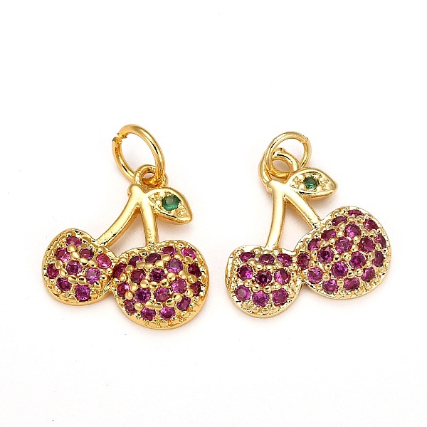 PandaHall Brass Micro Pave Cubic Zirconia Charms, Long-Lasting Plated, Cherry, Deep Pink, Golden, 14x13x3mm, Hole: 1.5mm Brass+Cubic...
PandaHall Brass Micro Pave Cubic Zirconia Charms, Long-Lasting Plated, Cherry, Deep Pink, Golden, 14x13x3mm, Hole: 1.5mm Brass+Cubic...