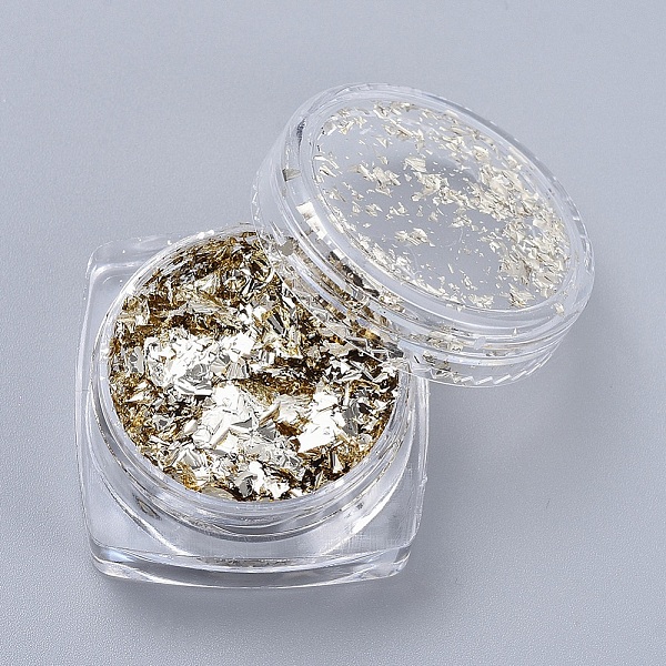 PandaHall Foil Flakes, DIY Gilding Flakes, for Epoxy Jewelry Accessories Filler, Cornsilk, Box: 2.9x1.6cm Gold Foil Chip Gold
PandaHall Foil Flakes, DIY Gilding Flakes, for Epoxy Jewelry Accessories Filler, Cornsilk, Box: 2.9x1.6cm Gold Foil Chip Gold