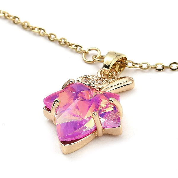 PandaHall Maple Leaf Light Gold Brass Micro Pave Cubic Zirconia Pendant Necklaces, with Glass, Magenta, 16.22 inch(41.2cm) Brass Leaf Pink
PandaHall Maple Leaf Light Gold Brass Micro Pave Cubic Zirconia Pendant Necklaces, with Glass, Magenta, 16.22 inch(41.2cm) Brass Leaf Pink