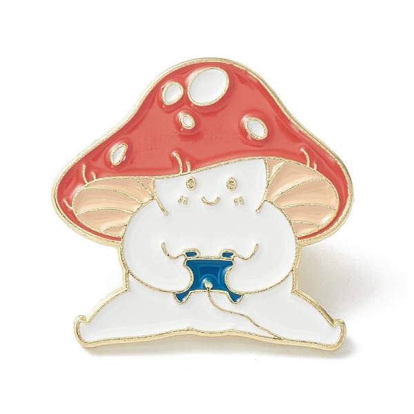 PandaHall Mushroom Enamel Pin, Cartoon Alloy Brooch for Backpack Clothes, Light Gold, Coral, 26x28x2mm Alloy+Enamel Red
PandaHall Mushroom Enamel Pin, Cartoon Alloy Brooch for Backpack Clothes, Light Gold, Coral, 26x28x2mm Alloy+Enamel Red