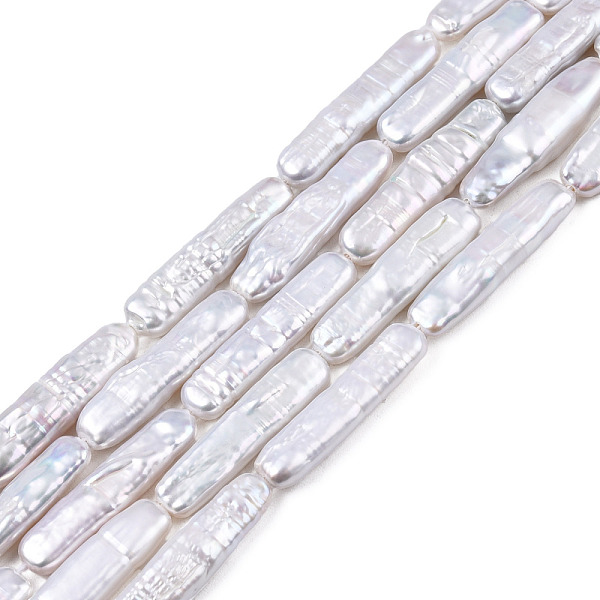 PandaHall Natural Baroque Pearl Keshi Pearl Beads Strands, Cultured Freshwater Pearl, Stick, Seashell Color, 23~24.5x5.5~6x3~5mm, Hole...
PandaHall Natural Baroque Pearl Keshi Pearl Beads Strands, Cultured Freshwater Pearl, Stick, Seashell Color, 23~24.5x5.5~6x3~5mm, Hole...
