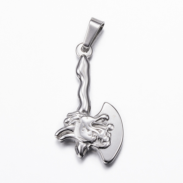 PandaHall 304 Stainless Steel Pendants, Axe, Stainless Steel Color, 38x18x4mm, Hole: 4x8mm 304 Stainless Steel Tool
PandaHall 304 Stainless Steel Pendants, Axe, Stainless Steel Color, 38x18x4mm, Hole: 4x8mm 304 Stainless Steel Tool