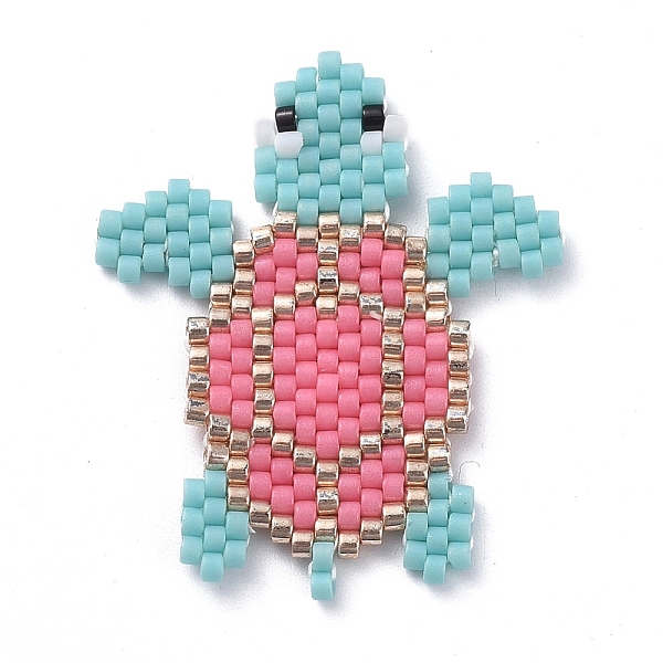 PandaHall MIYUKI Japanese Seed Beads, Handmade Pendants, Loom Pattern, with Polyester Threads, Tortoise, Mixed Color, 34x28~29x1.5mm..., Multicolor
PandaHall MIYUKI Japanese Seed Beads, Handmade Pendants, Loom Pattern, with Polyester Threads, Tortoise, Mixed Color, 34x28~29x1.5mm..., Multicolor